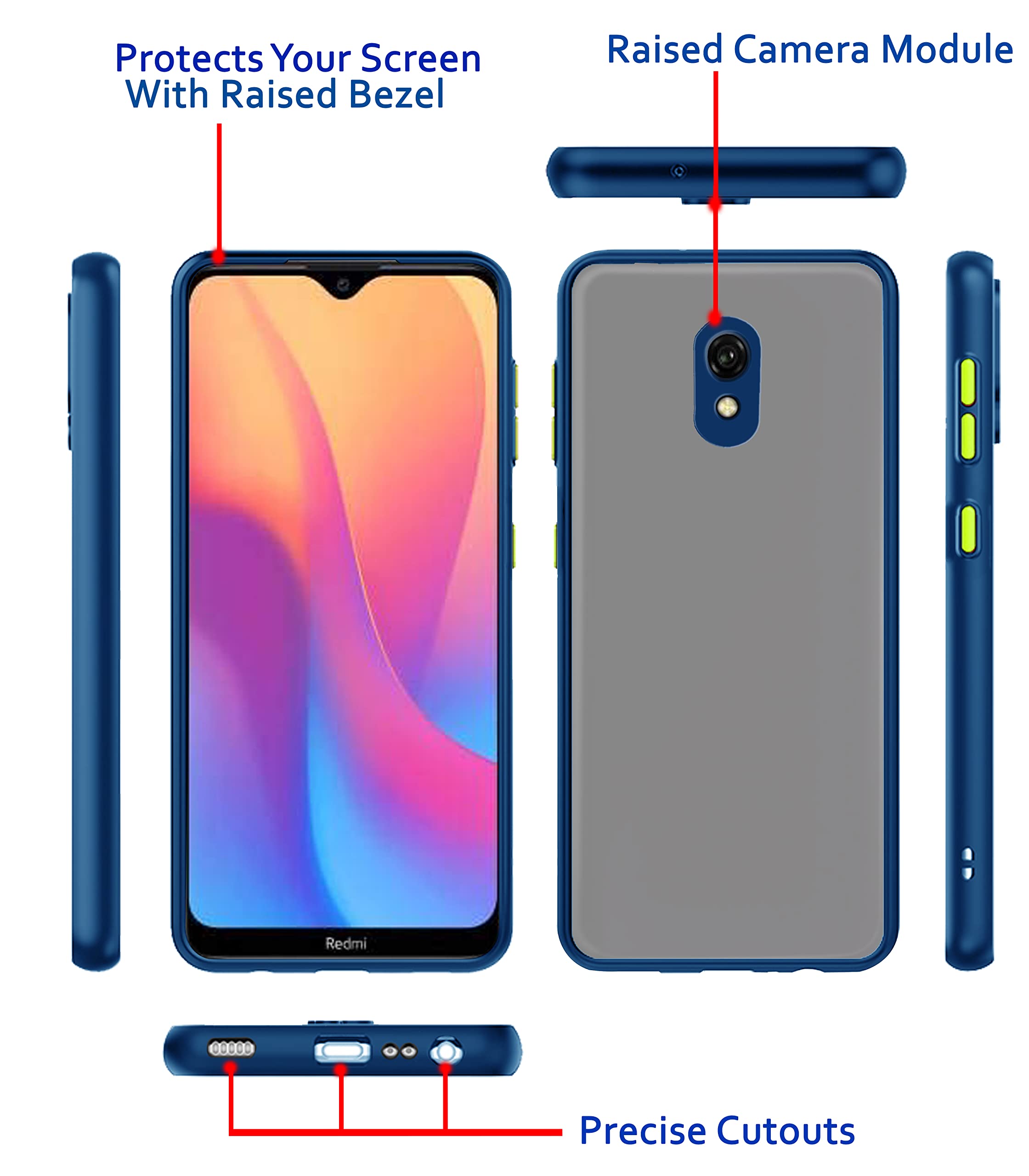 Pikkme blue phone cover for Redmi 8A – photo 3
