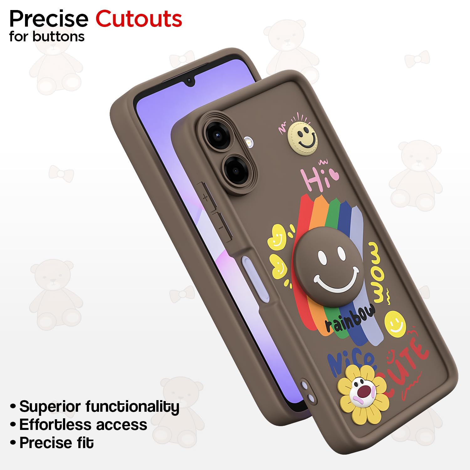 Samsung F70e 5G/M07/F07/A07/A07 5G mobile back cover in brown by Pikkme – photo 6