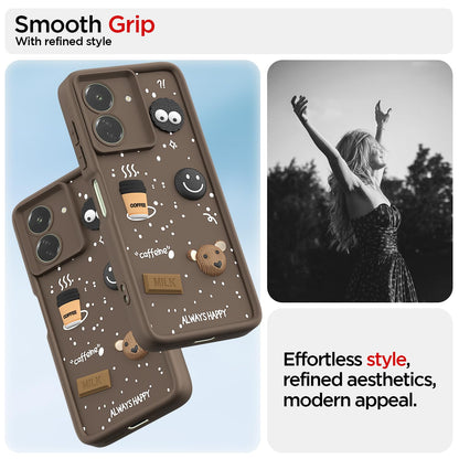 Brown Silicone mobile cover for Redmi 13C 4G/3D – Pikkme – photo 2