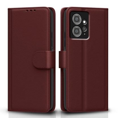 Pikkme Redmi Note 12 4G brown mobile flip cover