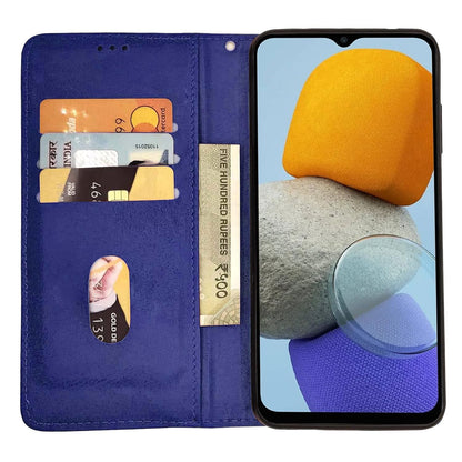 Blue Magnetic wallet flip cover for Samsung F23 5G – Pikkme – photo 2