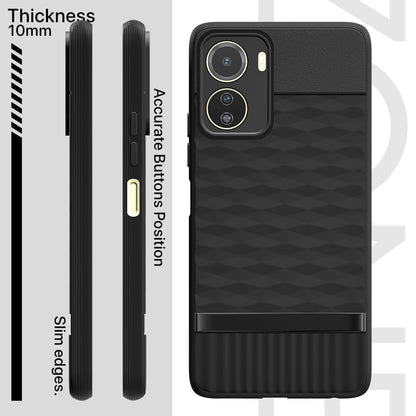 Pikkme Vivo Y16  Gencase Back Cover (Black)