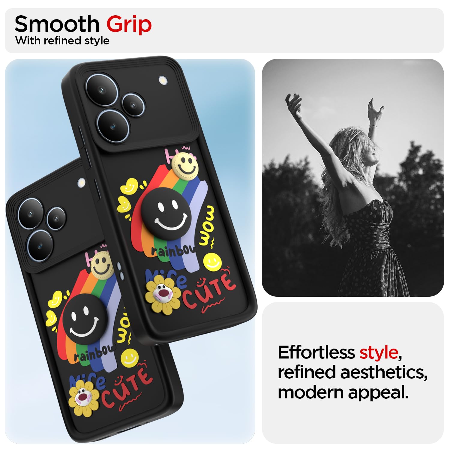 Pikkme black Soft Silicone mobile back cover for Realme P4 5G – photo 2