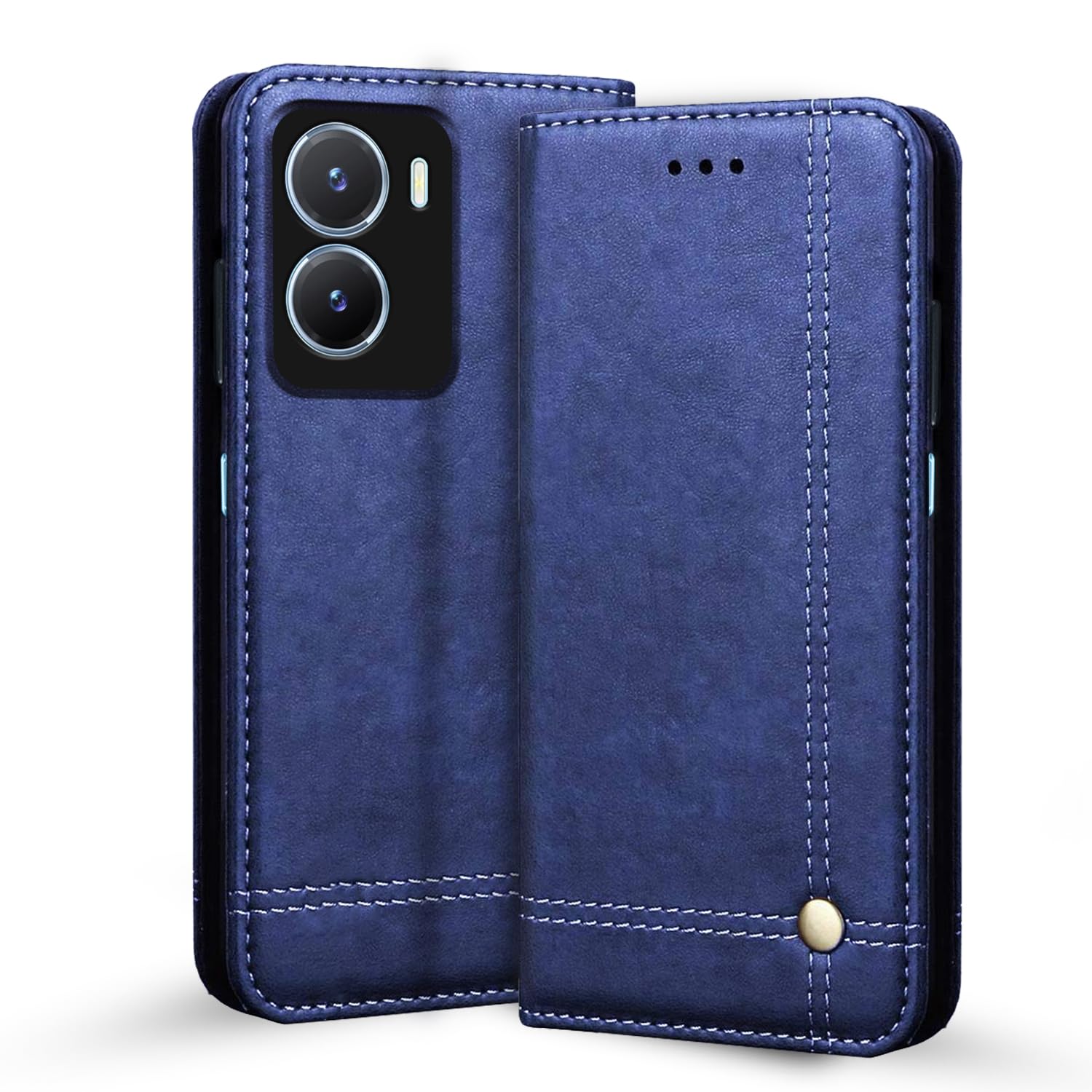 Pikkme blue flip cover for Vivo T2X/Y16/Y56 5G