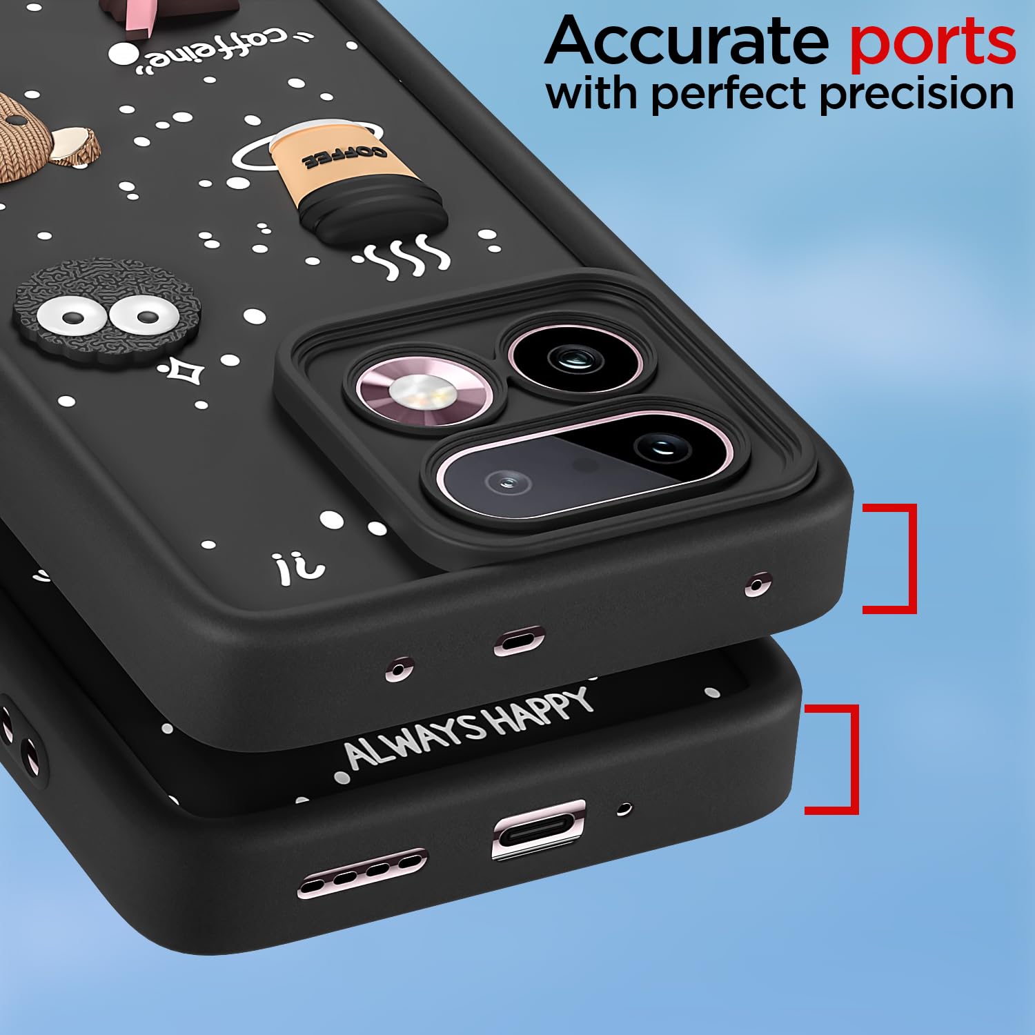 Realme 16 Pro Plus 5G mobile cover in black by Pikkme – photo 4