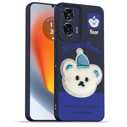 Moto Edge 50 Fusion/G96 5G back cover in blue by Pikkme