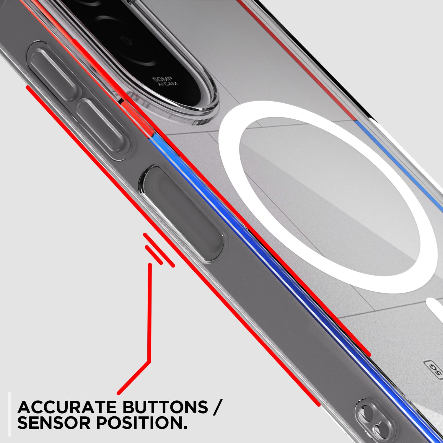 Poco M7 Plus 5G phone cover in transparent mag-safe by Pikkme – photo 5