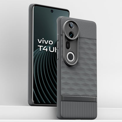 Pikkme Vivo T4 Ultra 5G Shockproof Soft Flexible Gencase Back Cover (Grey)