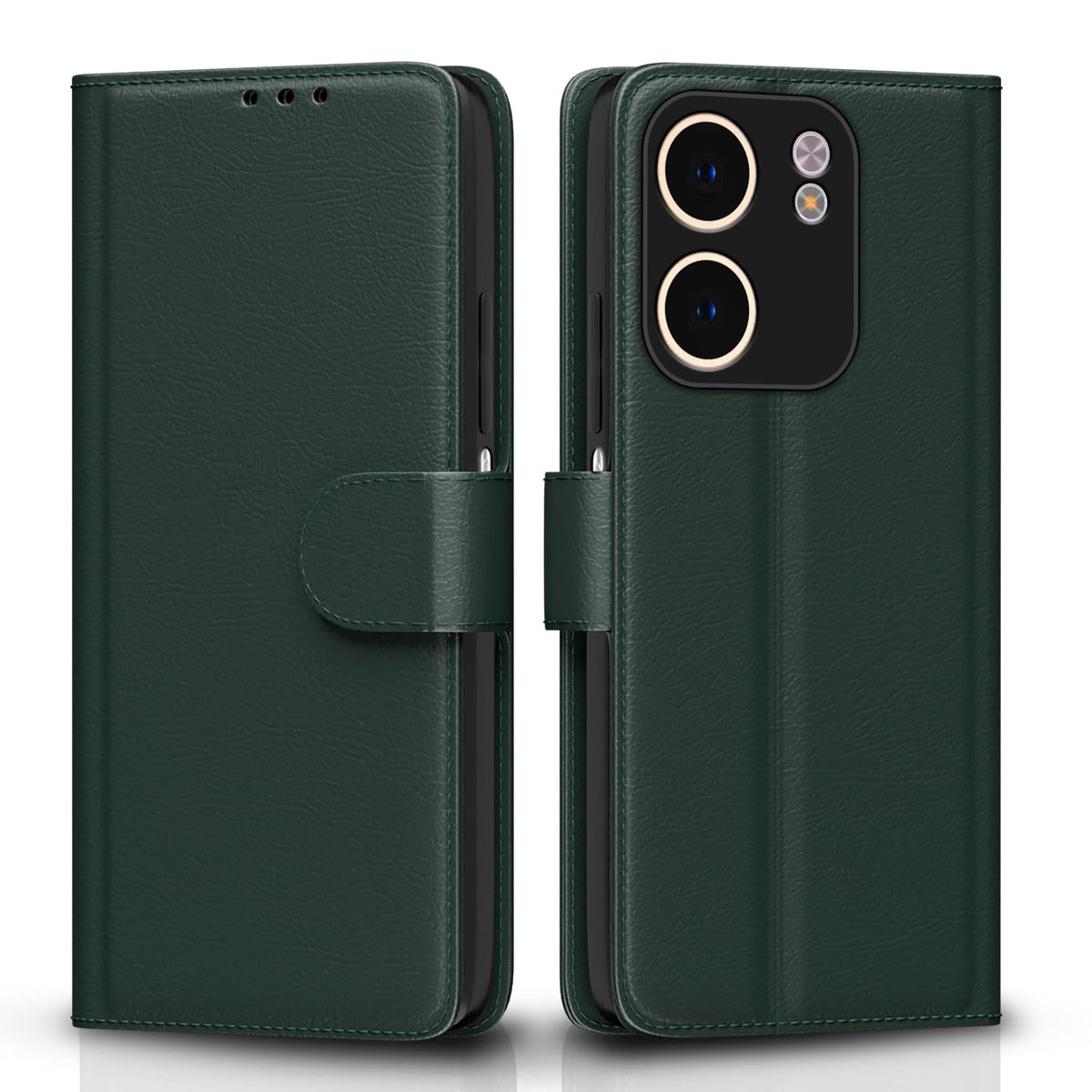 Green wallet flip cover for Oppo A5x – Pikkme