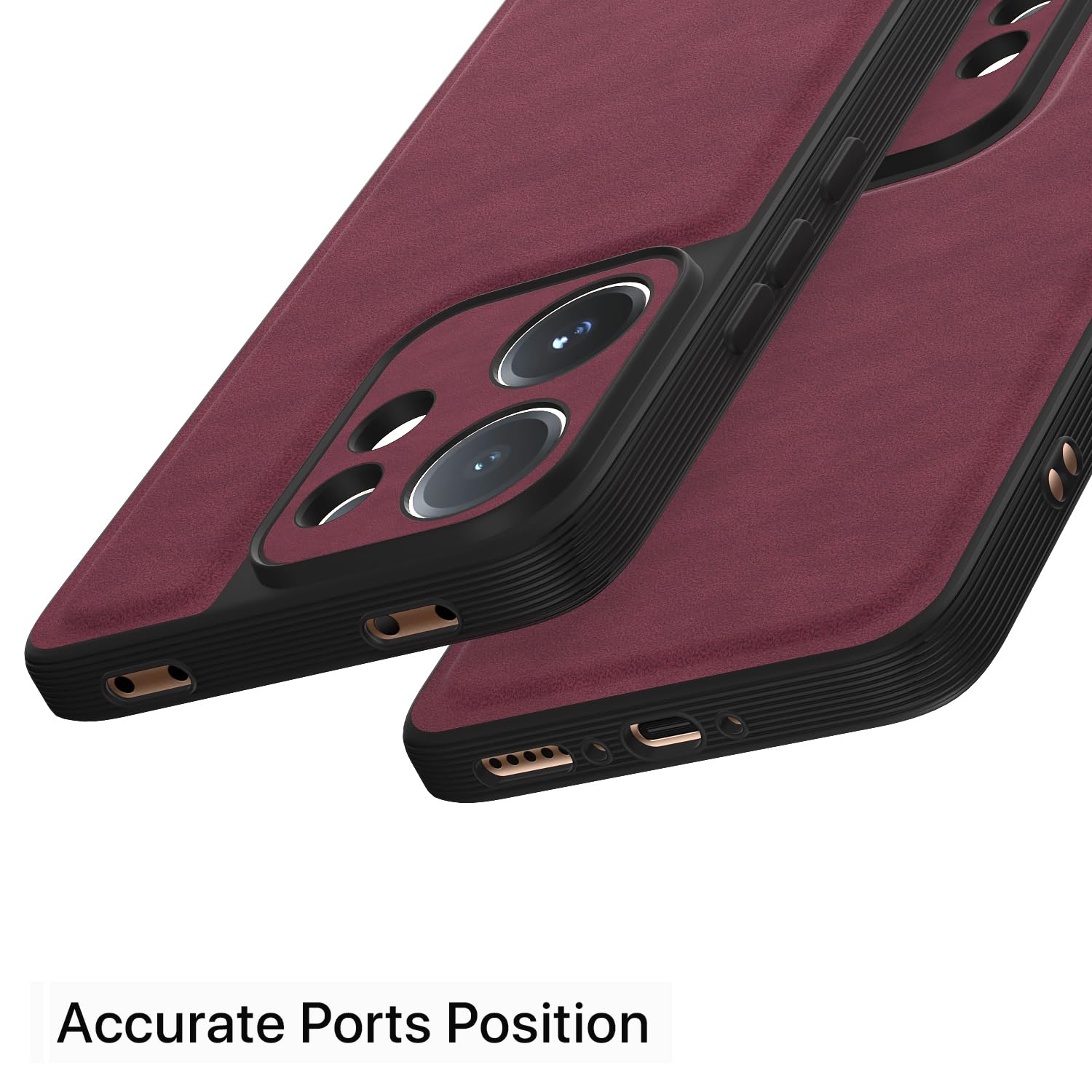 Pikkme purple Leather mobile cover for Vivo V60/T4 Pro 5G – photo 4