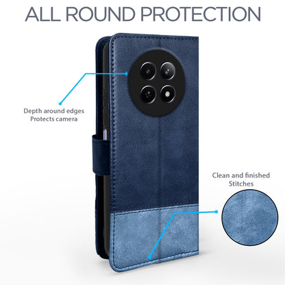 Pikkme Realme Narzo 70x 5G/N65/13/12/12X 5G/C65 Magnetic navy & light blue flip cover – photo 2