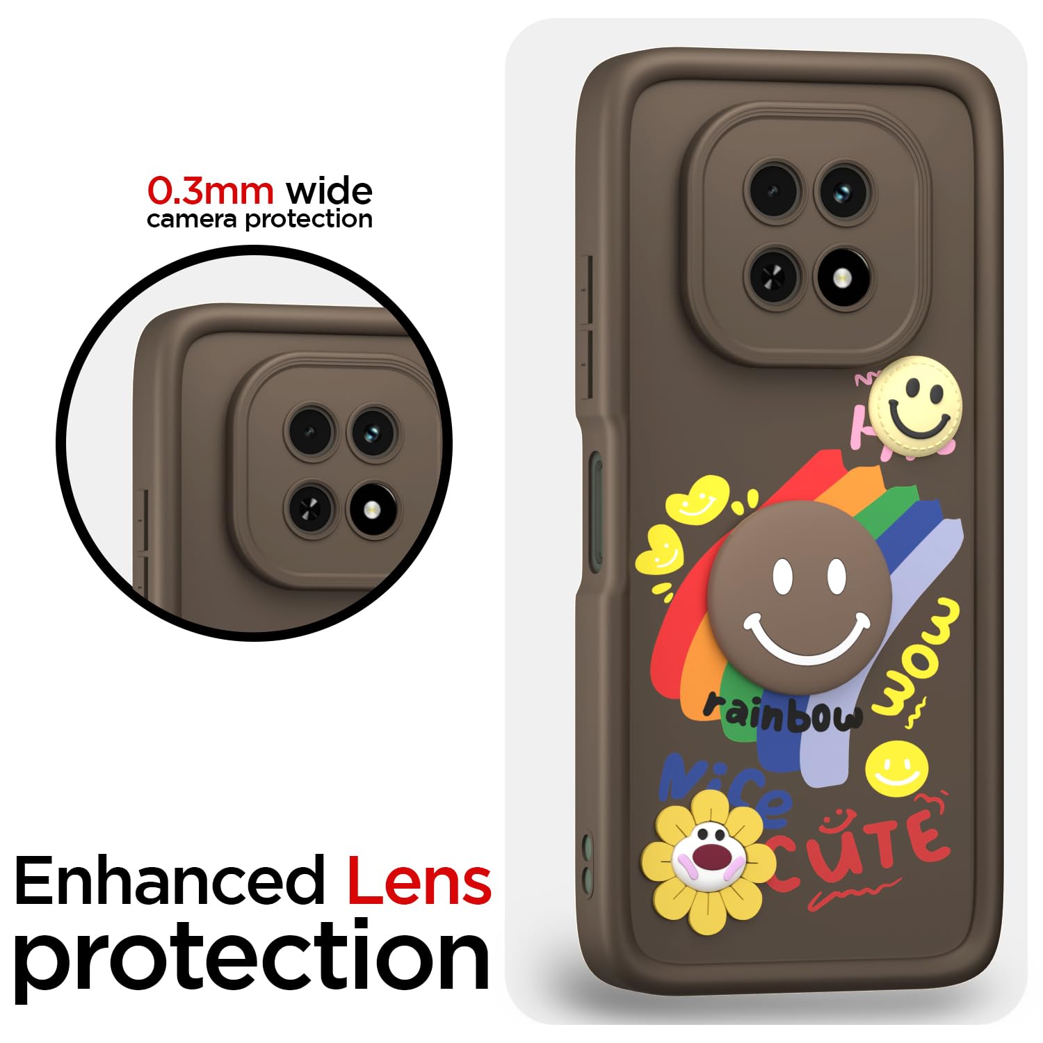 Brown back cover for Realme C63 5G – Pikkme – photo 5