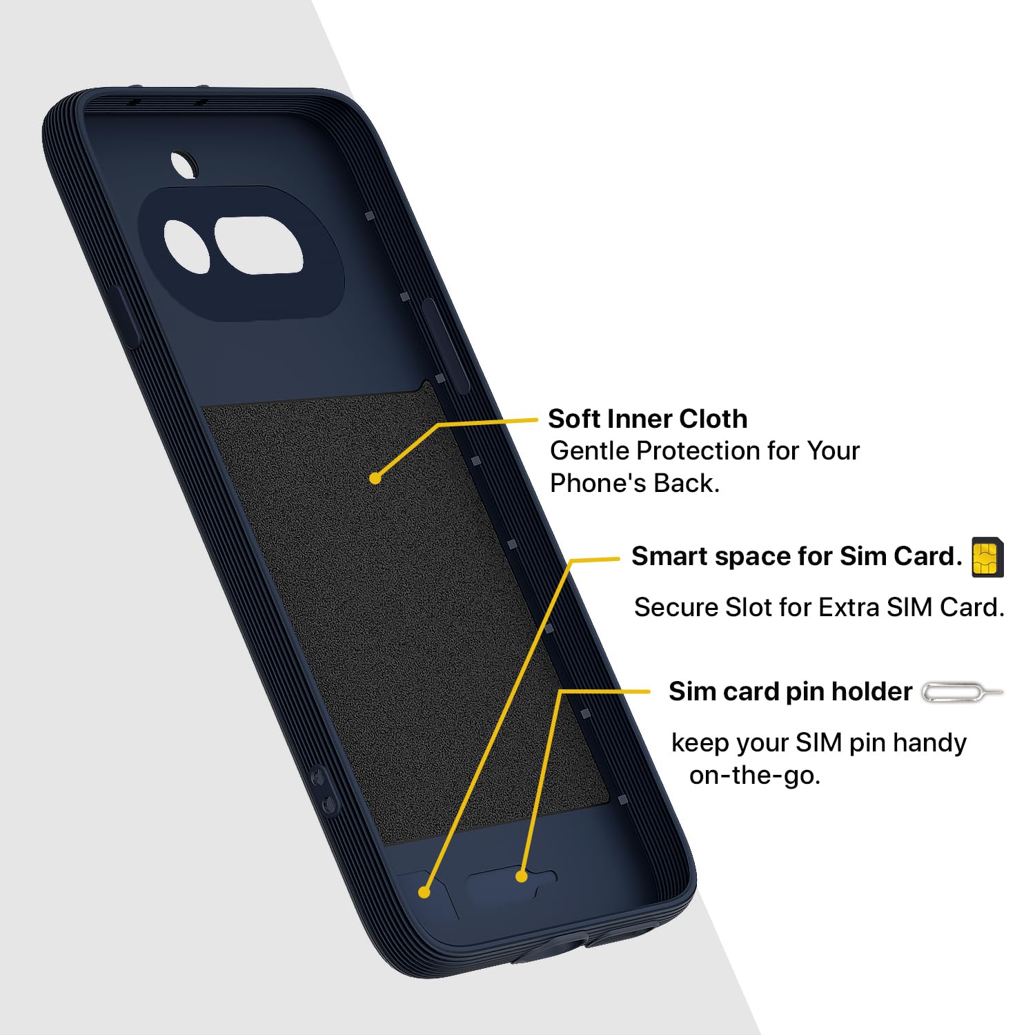 Nothing Phone 4a 5G Silicone mobile cover in blue by Pikkme – photo 6
