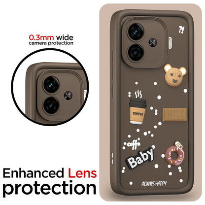 iQOO Neo 10R/Z9 Turbo/Vivo Y200 GT 5G Silicone back cover in brown by Pikkme – photo 5