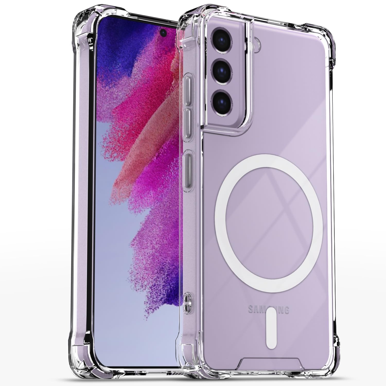 Pikkme transparent mag-safe phone cover for Samsung S21 FE 5G