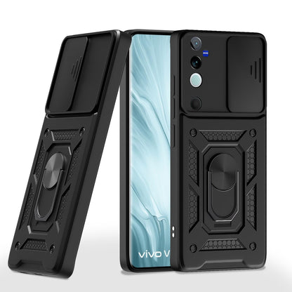 Pikkme Vivo V40/V40 Pro/T3 Ultra 5G D10 Camera Shield black mobile cover