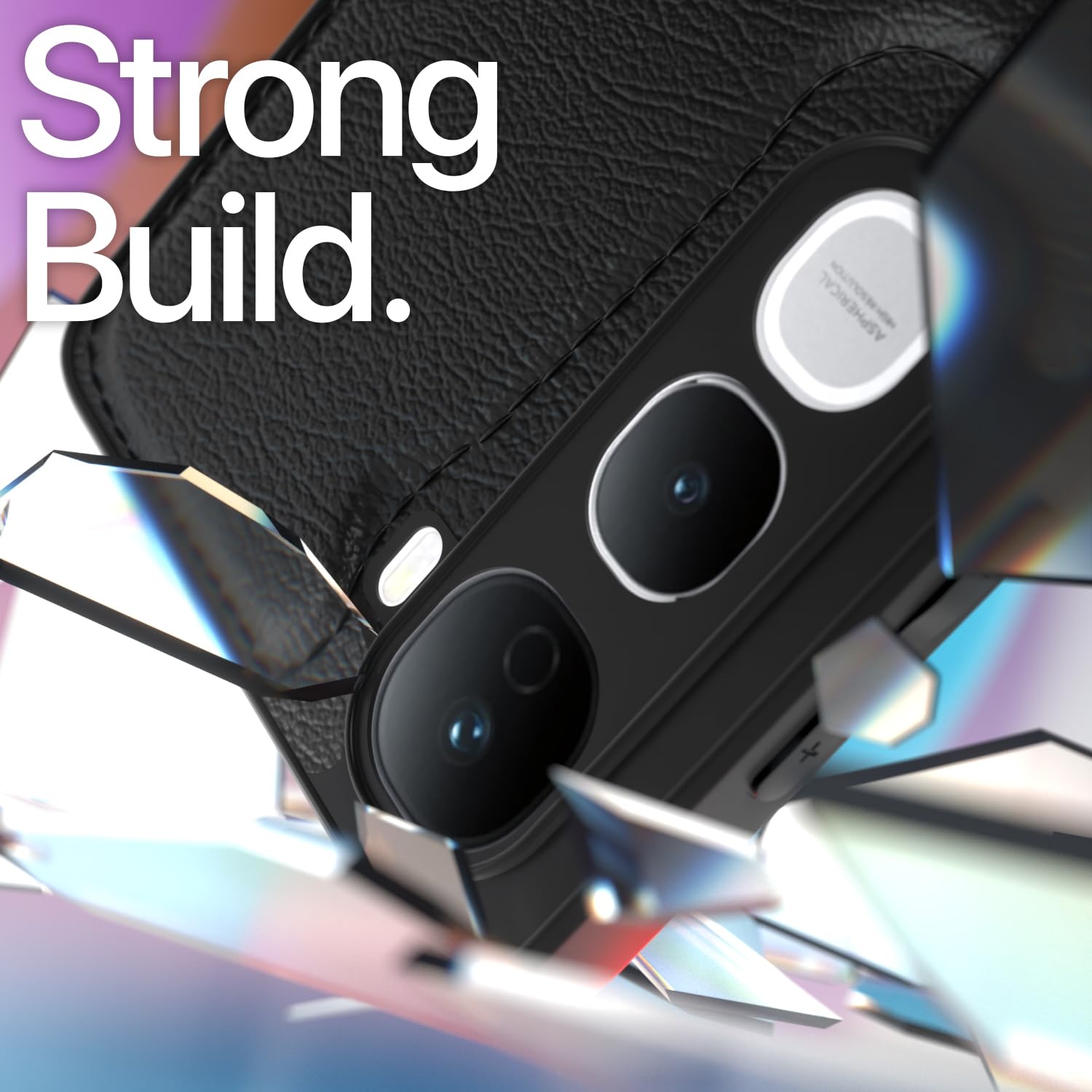 Vivo Y400 Pro 5G back cover in black by Pikkme – photo 6