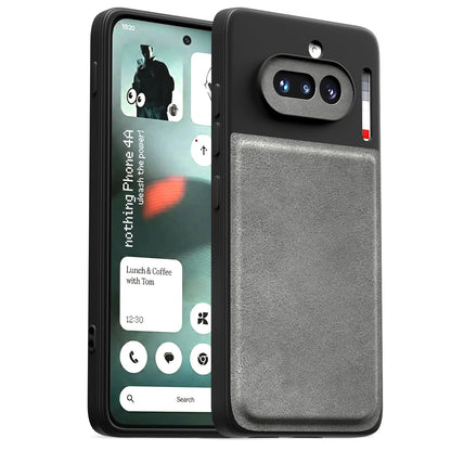 Grey Leather mobile cover for Nothing Phone 4a 5G – Pikkme