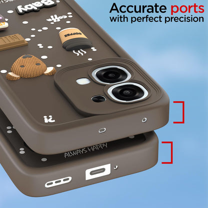 Pikkme Oppo F31 5G/F33 5G/3D brown phone cover – photo 4