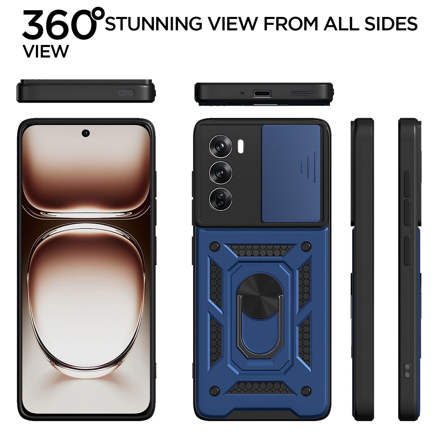 Blue D10 Camera Shield phone cover for Oppo Reno 12 5G – Pikkme – photo 5