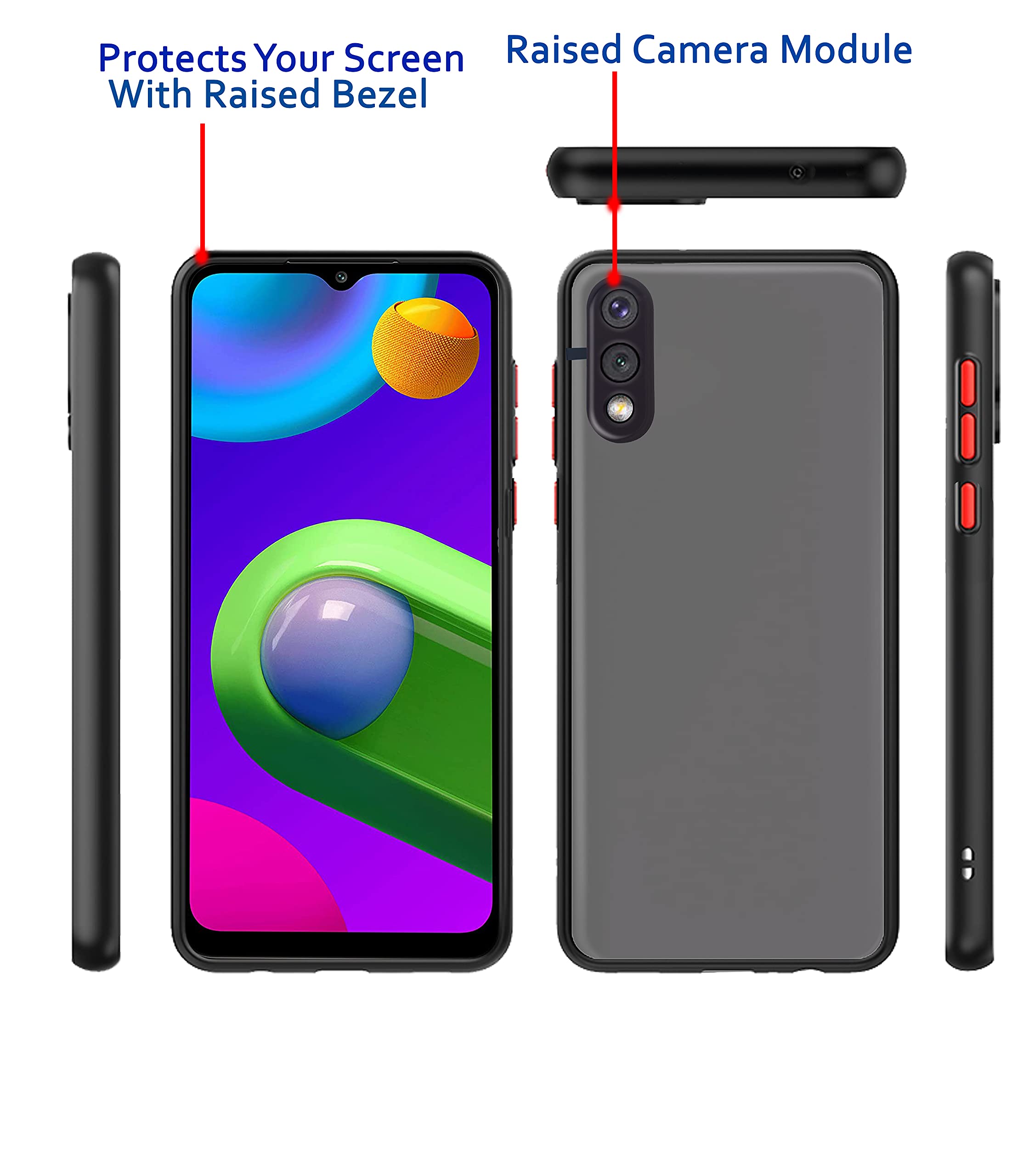 Pikkme Samsung M02 Hybrid black phone cover – photo 3