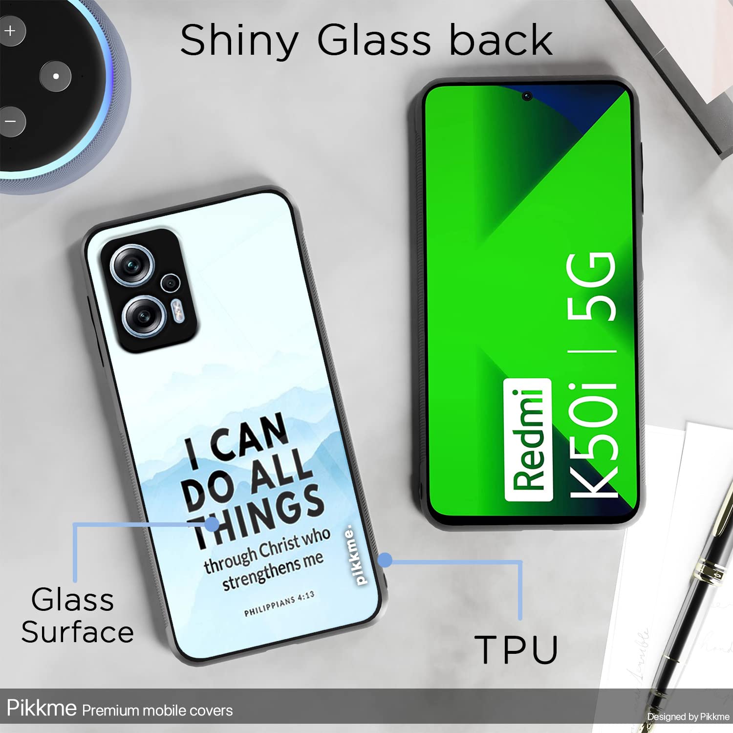 Redmi K50i 5G Hybrid mobile back cover by Pikkme – photo 3