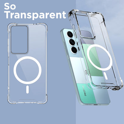 Pikkme Realme P4 Lite 5G MagSafe transparent mag-safe mobile cover – photo 2
