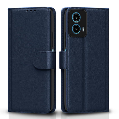 Pikkme Moto G34 / G45 5G Vintage Flip Cover (Blue)