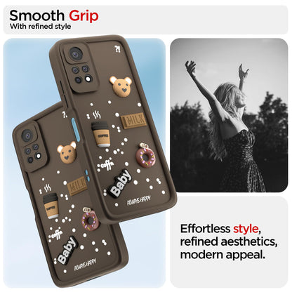 Pikkme brown Silicone phone cover for Redmi Note 11 Pro/3D – photo 2