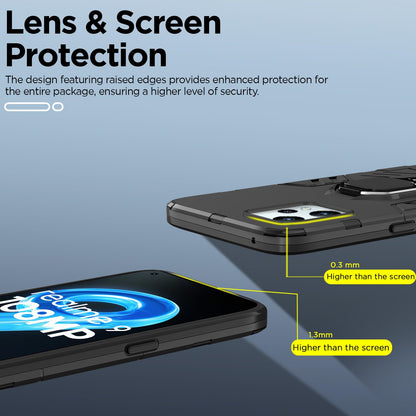Pikkme Realme 9 4G / Realme 9 Pro Plus 5G D5 Tough Armor Back Cover | Black