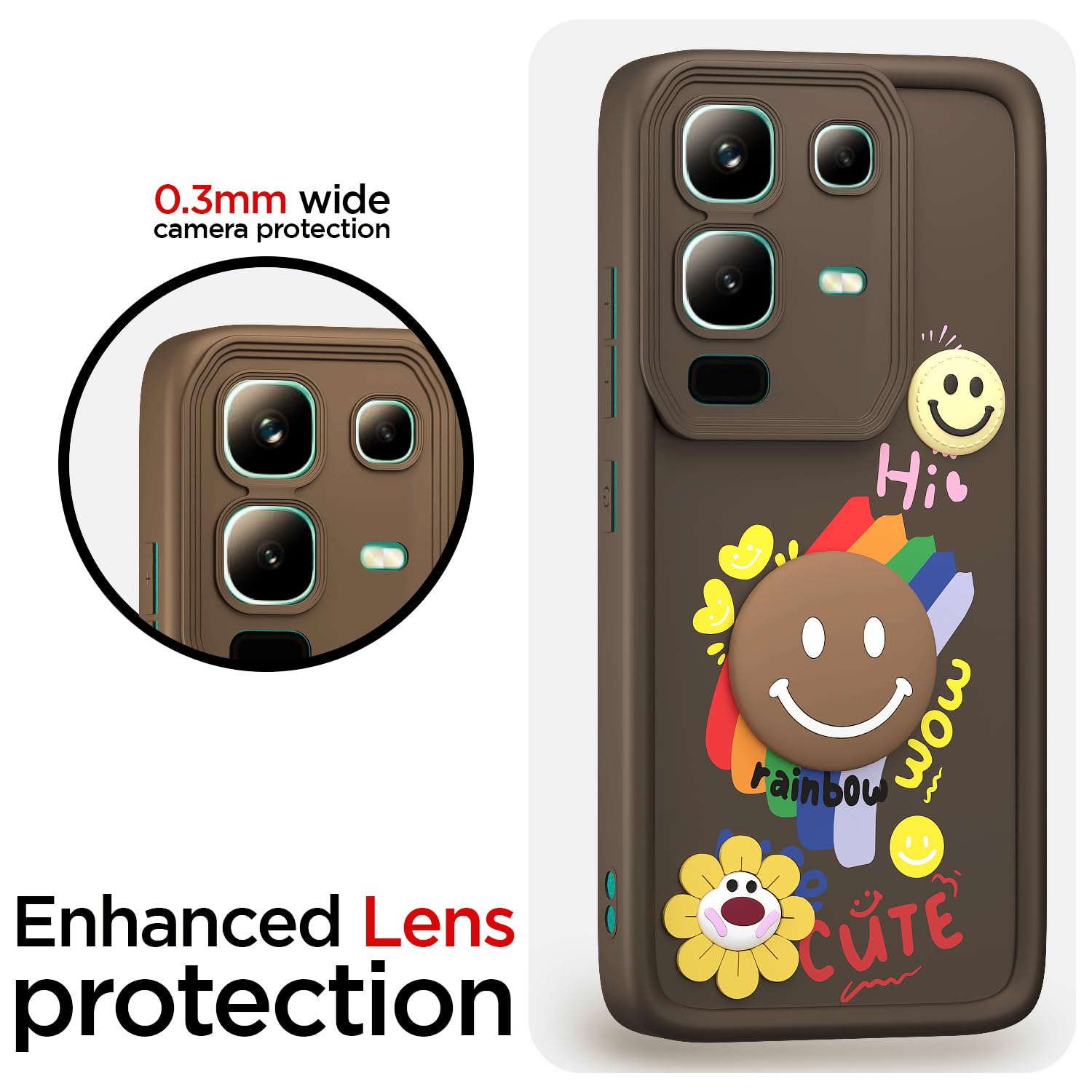 Infinix Note 50s 5G mobile back cover in brown by Pikkme – photo 5