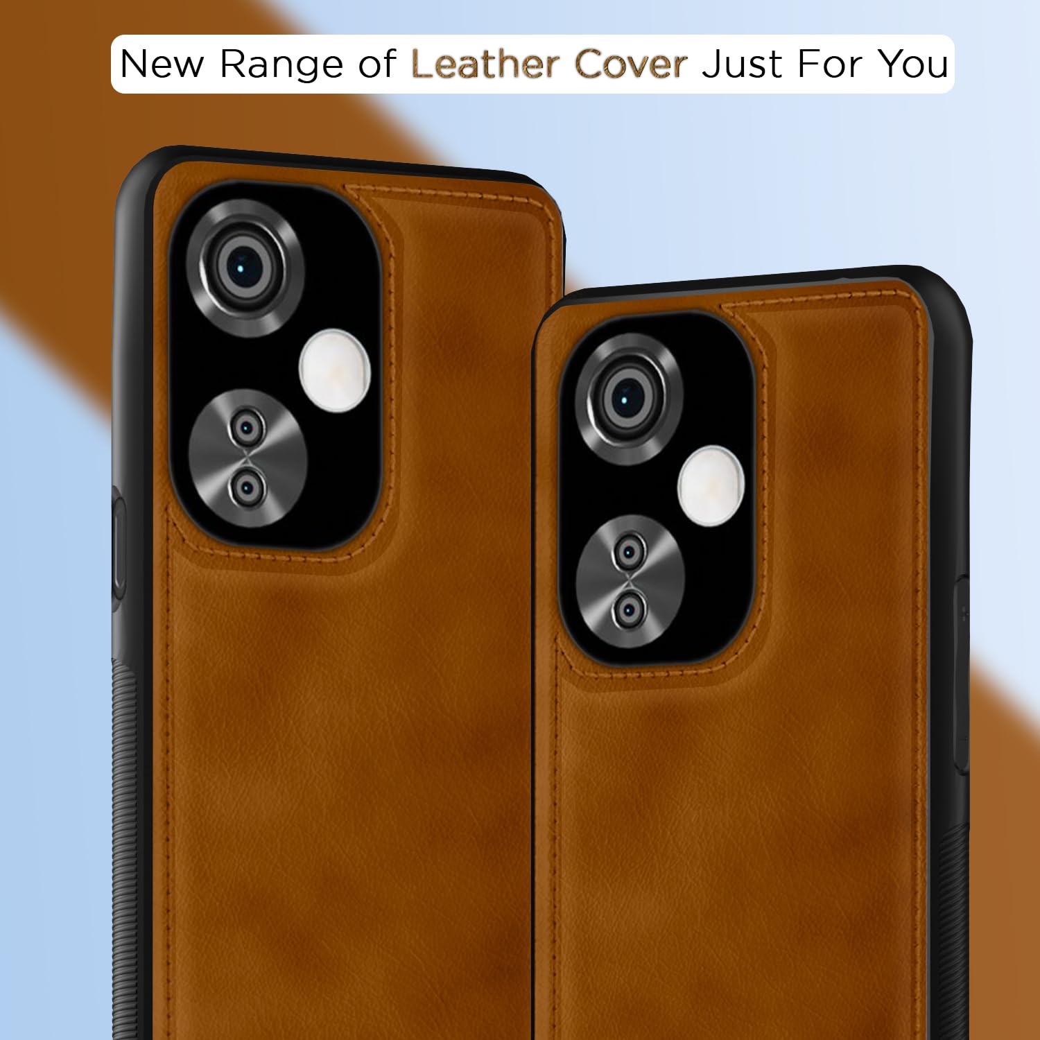 Pikkme OnePlus Nord CE 3 Lite 5G Leatherback Back Case | Brown