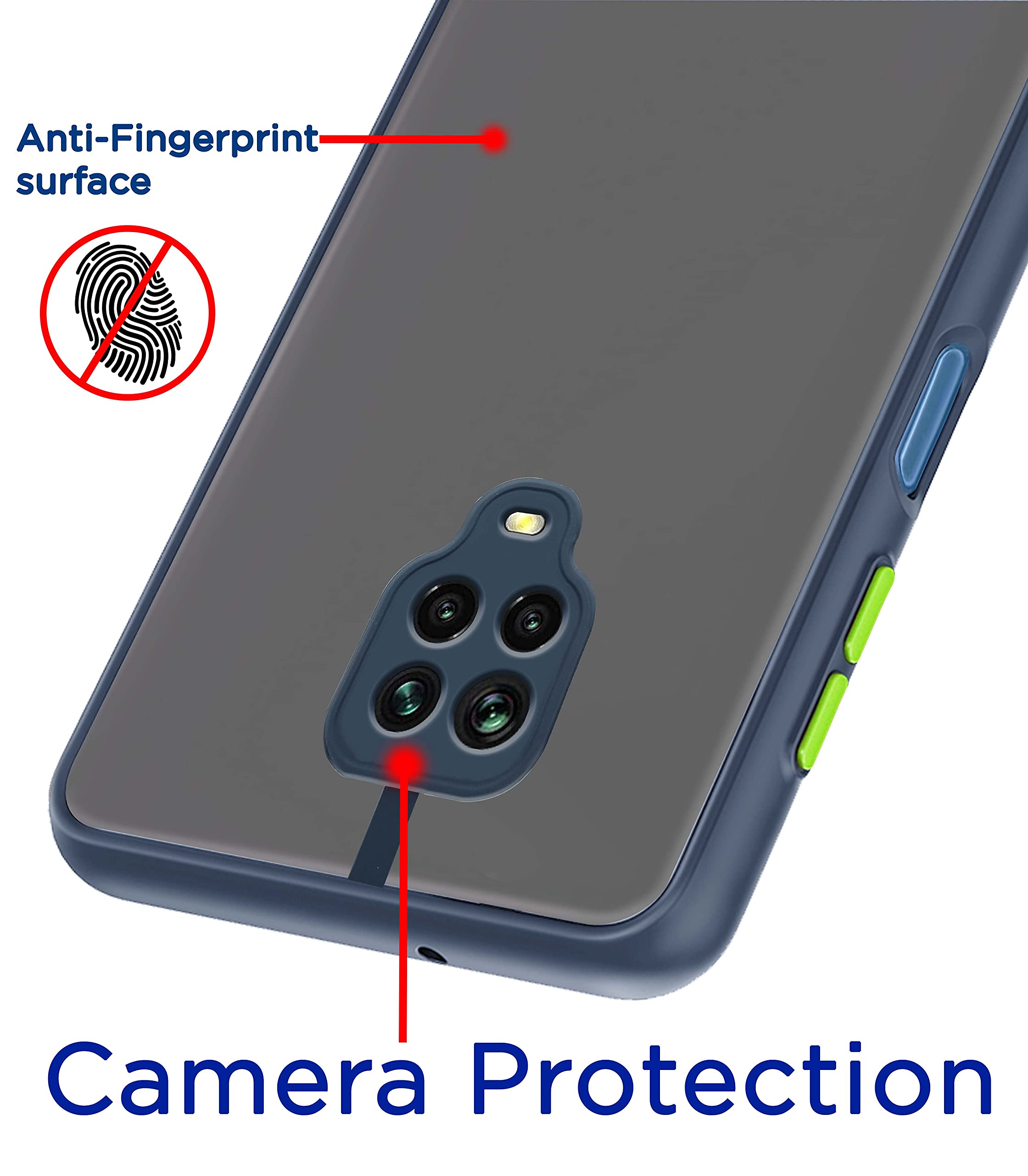 Redmi Note 10 Lite/Note 9 Pro/Note 9 Pro Max back cover in blue by Pikkme – photo 2