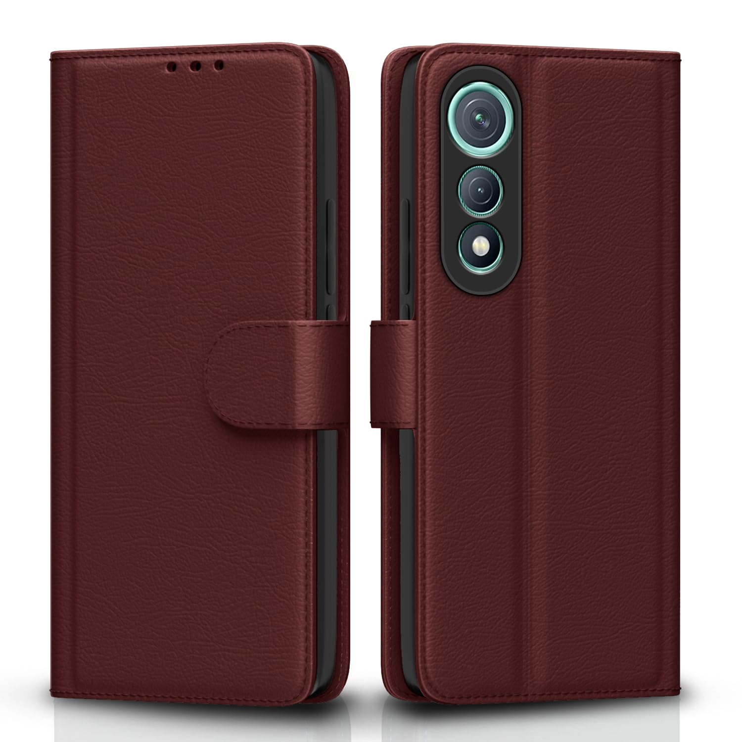 Pikkme Tecno Pova Curve 5G Premium Leather Finish Vintage Flip Cover (Brown)