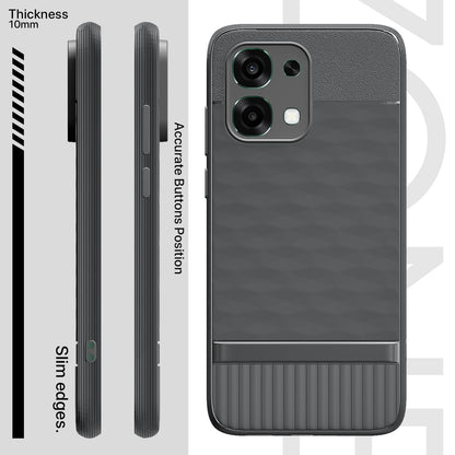 Grey Silicone mobile back cover for Oppo F31/F33 5G – Pikkme – photo 3