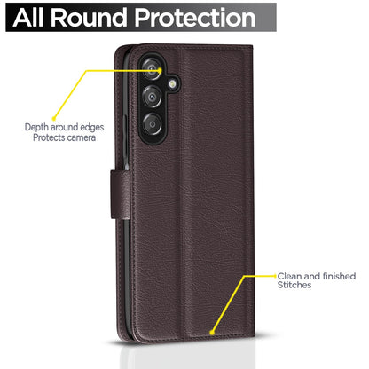 Pikkme Samsung A16 5G Wallet coffee flip cover – photo 4