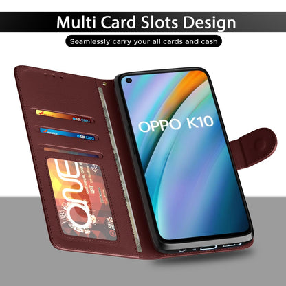 Pikkme brown wallet flip cover for Oppo K10 – photo 5