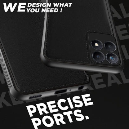 Realme Narzo 50/8i 4G Leather mobile back cover in black by Pikkme – photo 4