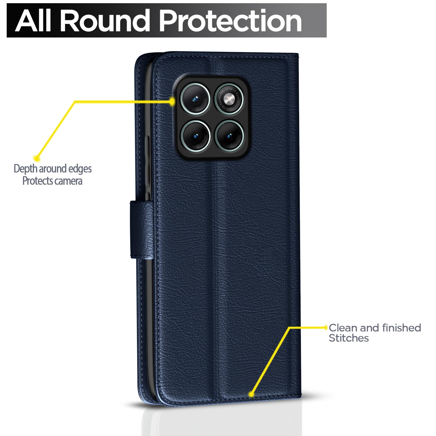 Pikkme blue flip case for Moto Edge 70 Fusion 5G – photo 4