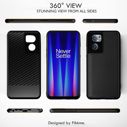 Pikkme OnePlus Nord CE 2 5G Leather black mobile back cover – photo 3