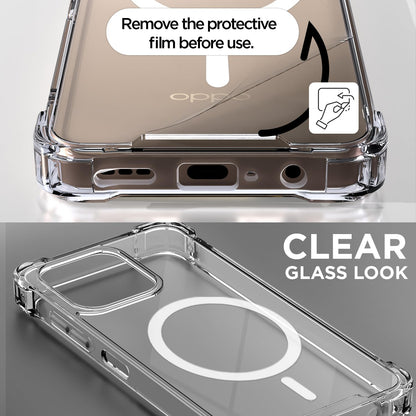 Oppo A6 Pro 5G mobile cover in transparent mag-safe by Pikkme – photo 3