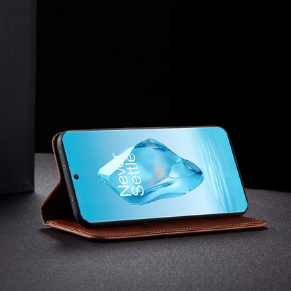 OnePlus 12R 5G Magnetic mobile flip cover in brown by Pikkme – photo 5