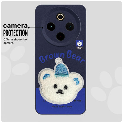 Vivo T4/iQOO Z10 5G Plush Patch mobile cover in blue by Pikkme – photo 6