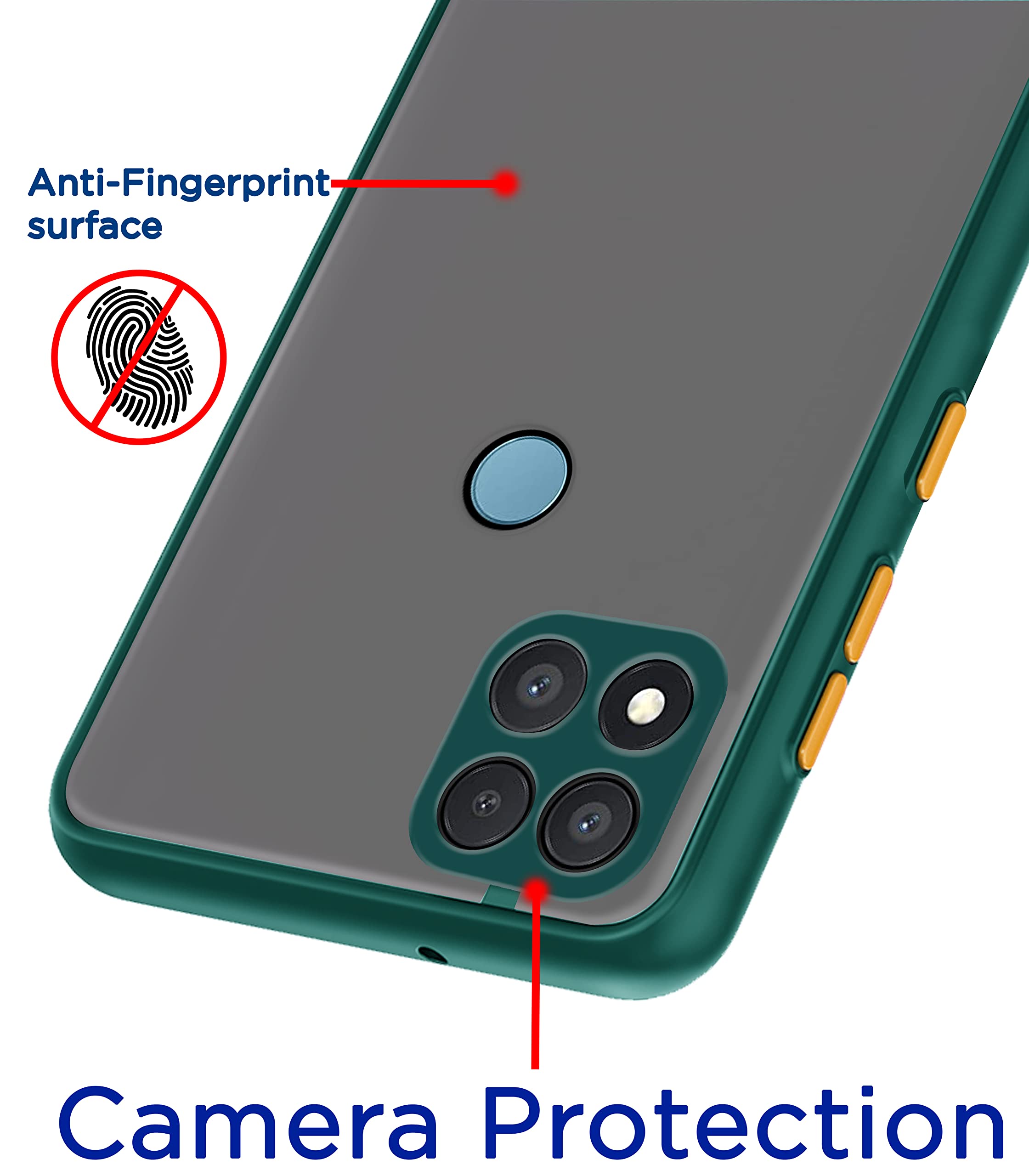 Green Hybrid back cover for Oppo A15/A15s – Pikkme – photo 2
