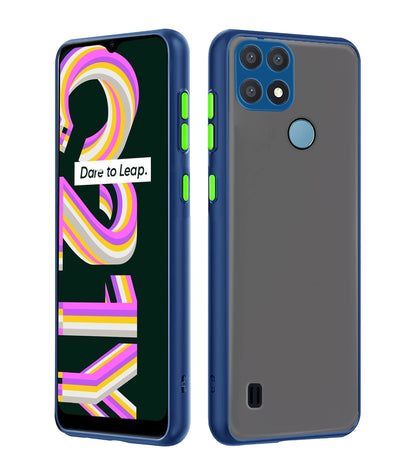 Pikkme Realme C21 Hybrid blue mobile back cover