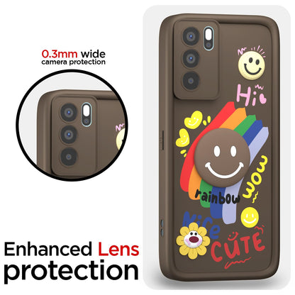 Brown Soft Silicone mobile back cover for Oppo Reno 6 Pro 5G – Pikkme – photo 5