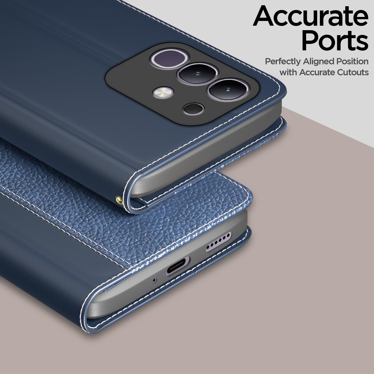 Pikkme Vivo T4x/iQOO Z10x/Y31 Pro 5G blue flip case – photo 2