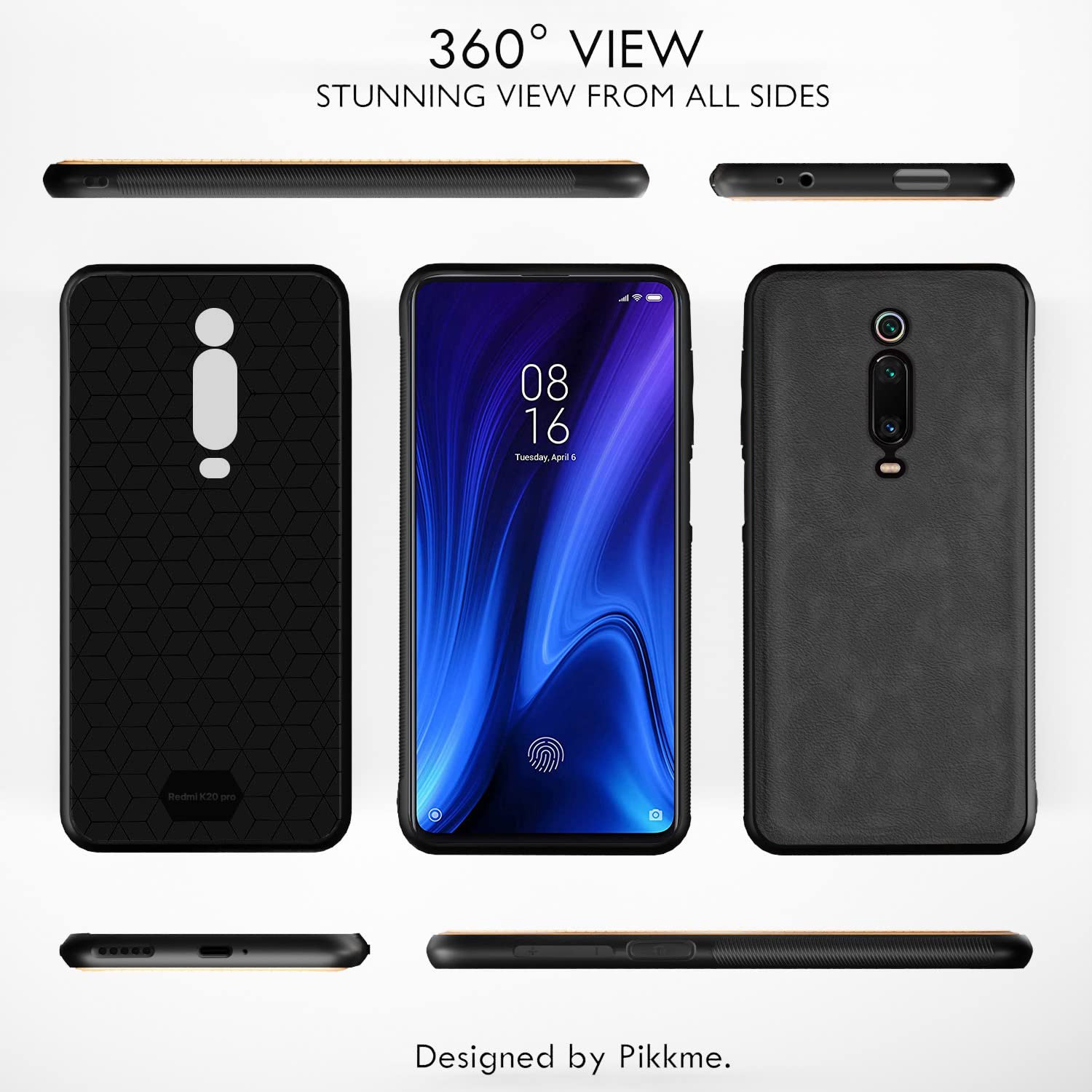 Redmi K20/K20 Pro Leather back cover in grey by Pikkme – photo 3