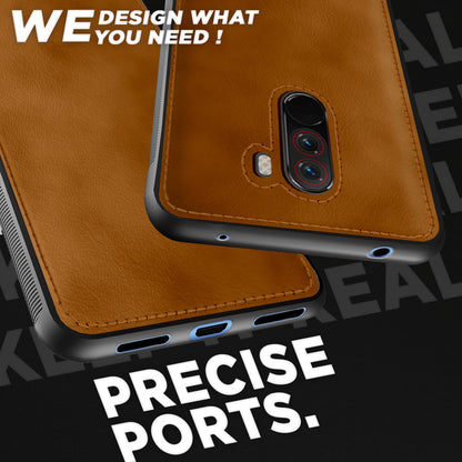 Brown Leather mobile back cover for Poco F1 – Pikkme – photo 3