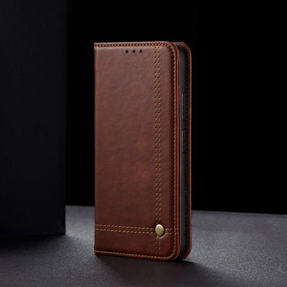 Pikkme OnePlus 12R 5G Magnet Flip Cover (Brown)